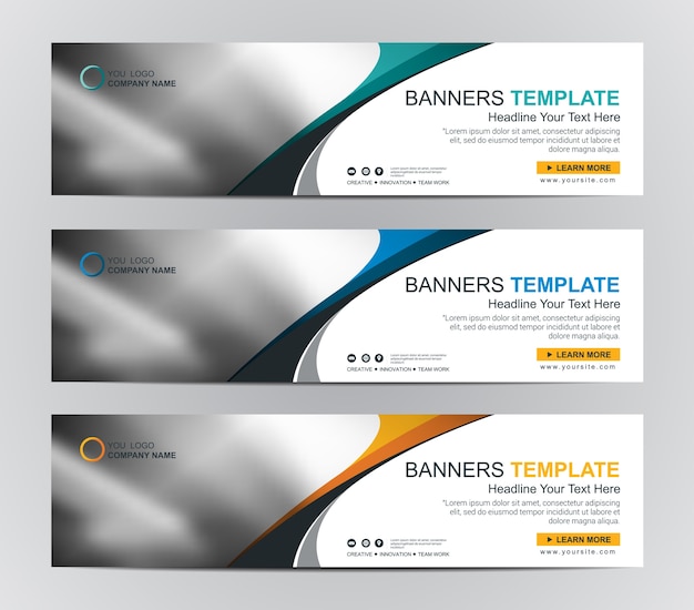 Abstrakti web-bannerin design-tausta tai otsikkomallipohjat
