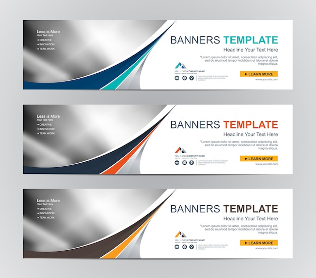 Abstrakti web-bannerin design-tausta tai otsikkomallipohjat