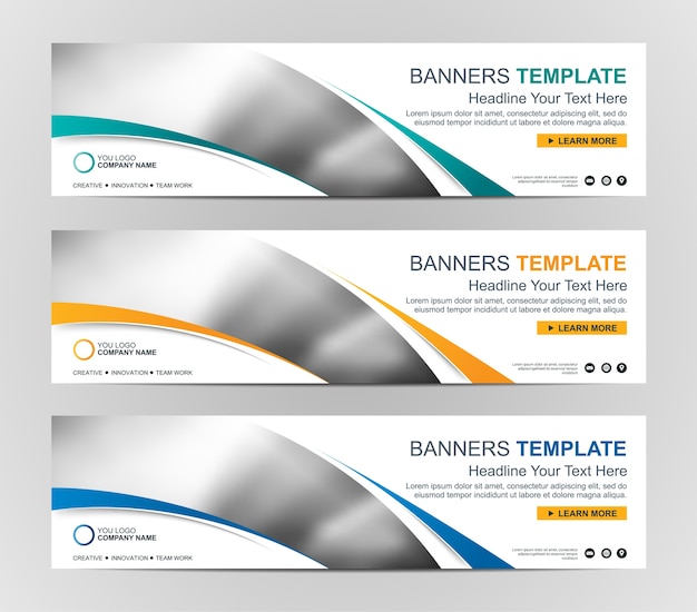 Abstrakti web-bannerin design-tausta tai otsikkomallipohjat