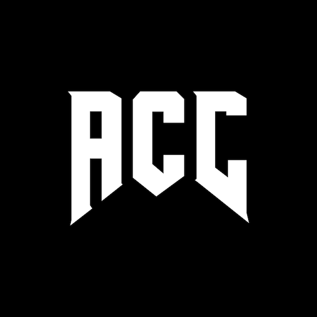 ACC letter logo design for technology company ACC logo design black and white color combination ACC logo ACC vector ACC design ACC icon ACC alphabet ACC typography logo design