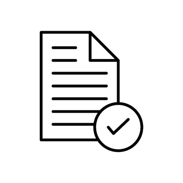 Accept document icon
