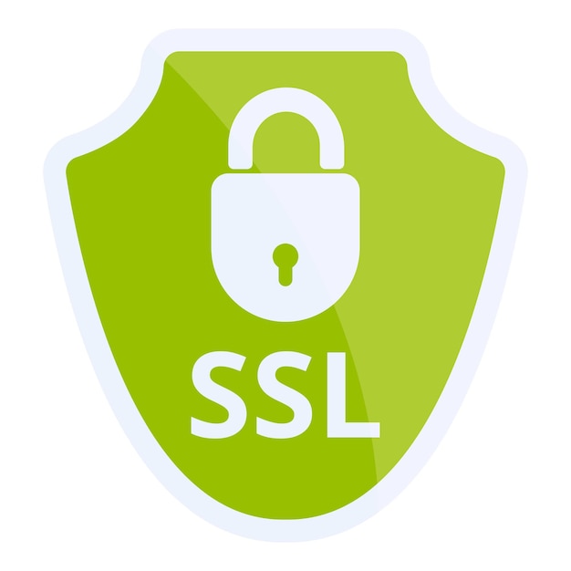 access ssl certificate icon cartoon of access ssl certificate vector icon for web design isolated on white background