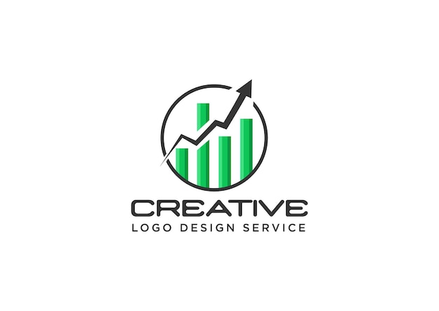 Accounting Finance Logo or Economic Growth Logo