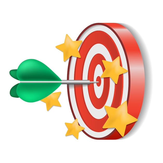 Accuracy icon in 3d Colored illustration from core values collection 3d cartoon Accuracy icon for web design infographics and more