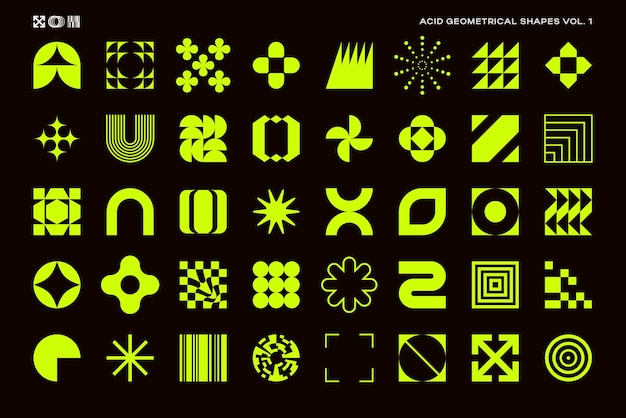 Acid Geometrical Shapes Set