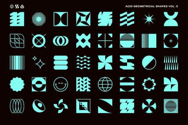 Acid Geometrical Shapes Set