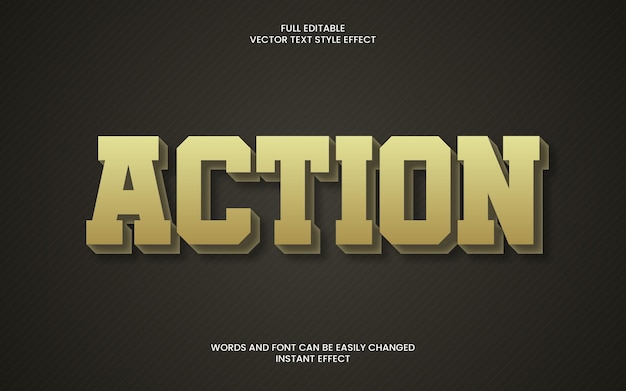 action text effect