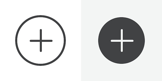 Add new icon Outline vector sign