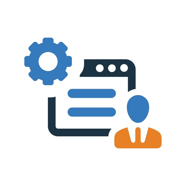Admin work icon Editable vector logo