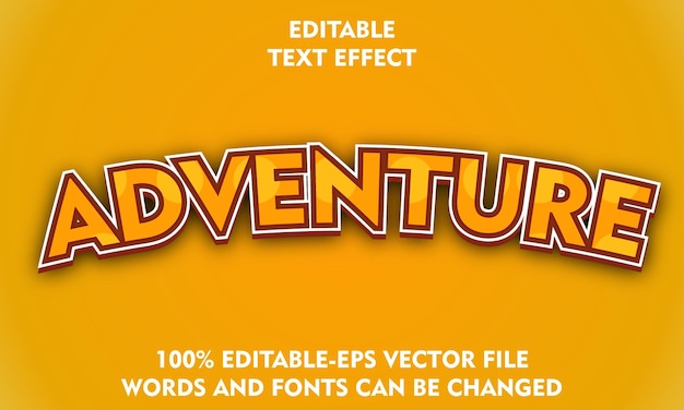 Adventure text effect