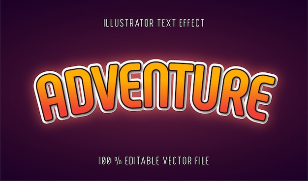 adventure text effect