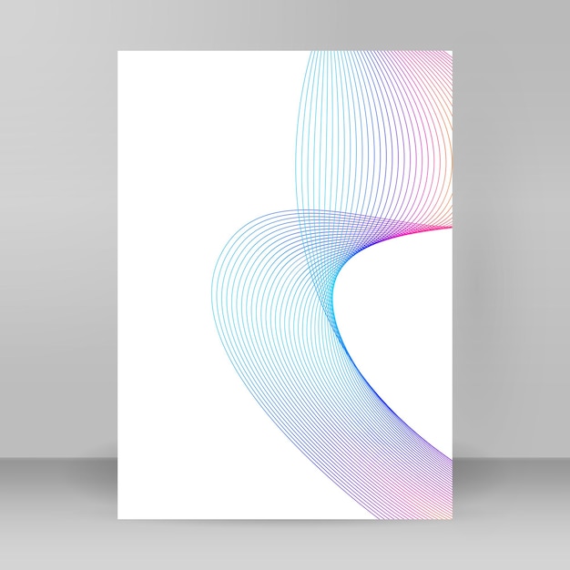 Advertisement flyer design elements Abstract lines golden element on background Vector illustration EPS 10 for template brochure A4 format layout leaflet cafe menu card