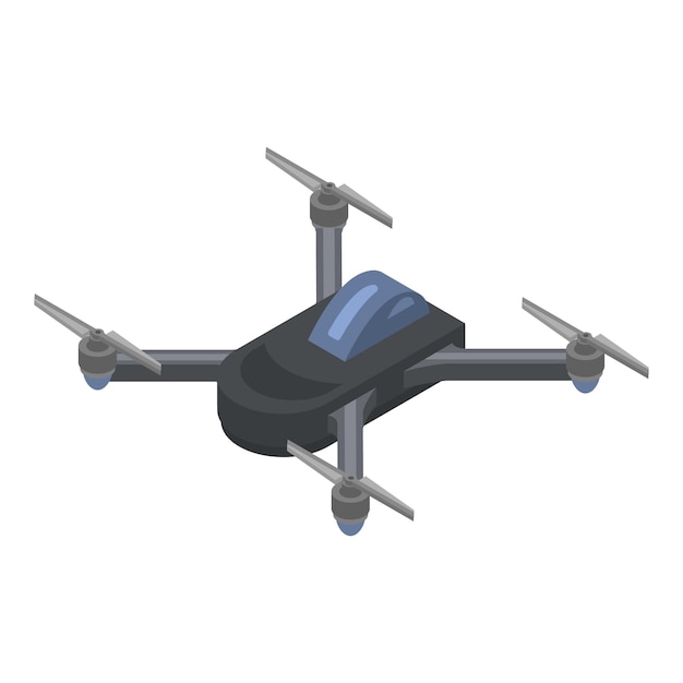 aerial drone icon isometric of aerial drone vector icon for web design isolated on white background