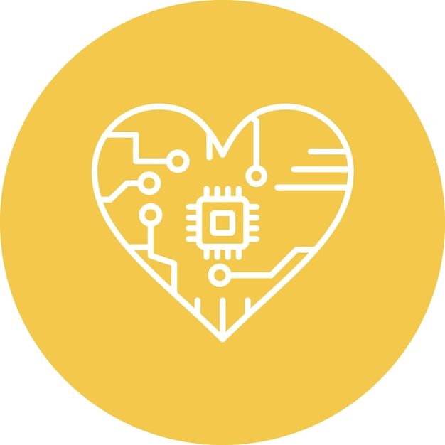 affective computing icon vector image can be used for data analytics