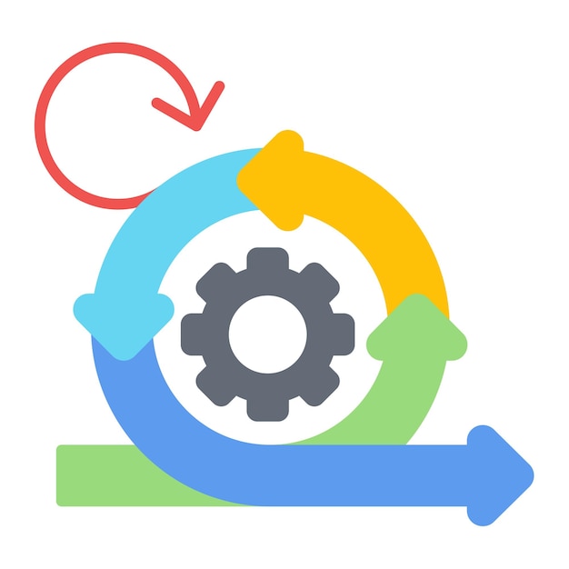 Agile Development Flat Illustration