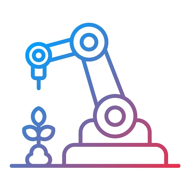 Agricultural Robot icon vector image Can be used for Farming and Gardening