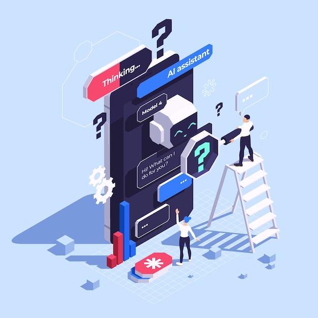 Ai assistant and chatbot concept