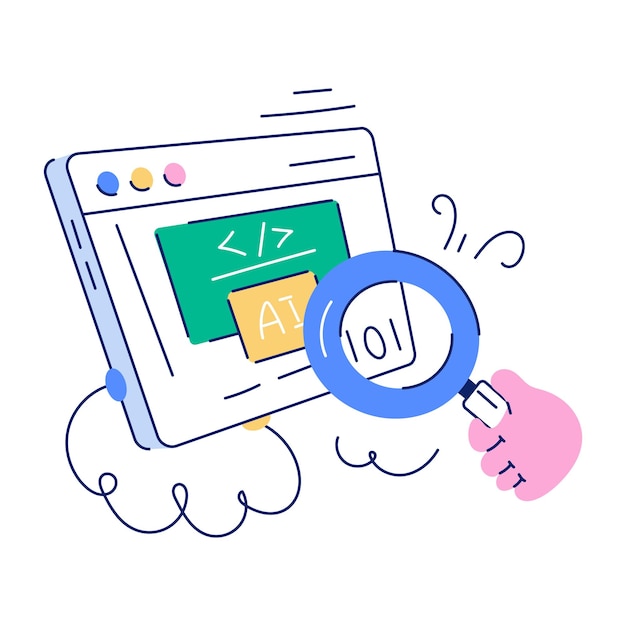 AI Innovations Hand Drawn Illustration