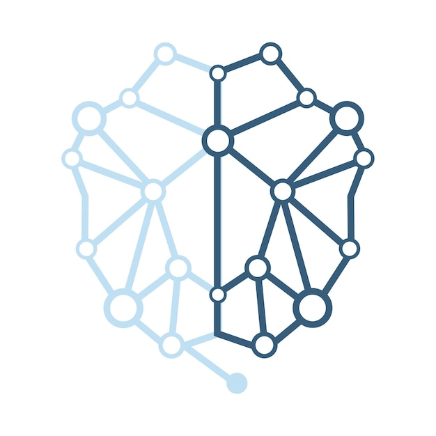 AI technology icon vector design for UI creation artificial intelligence icon concepts such as robot