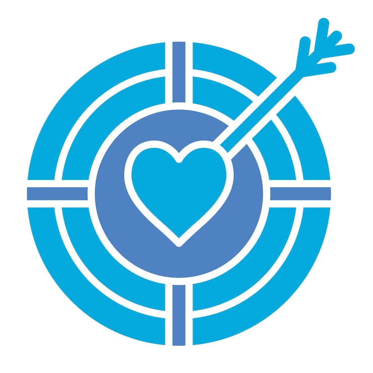 Vektori aim icon
