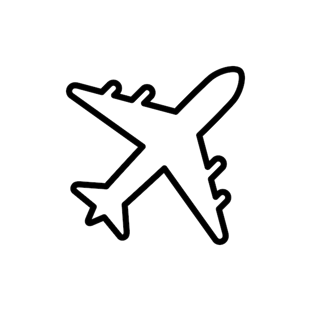 Airplane Icon Vector Design Template