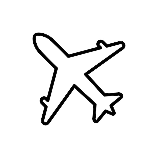 Airplane Icon Vector Design Template