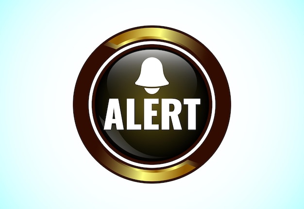 alert button design illustration suitable for mobile app and website ui design