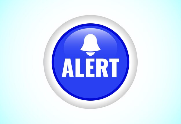 alert button design illustration suitable for mobile app and website ui design