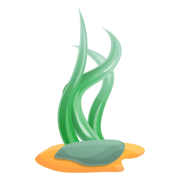 algae plant icon cartoon of algae plant vector icon for web design isolated on white background