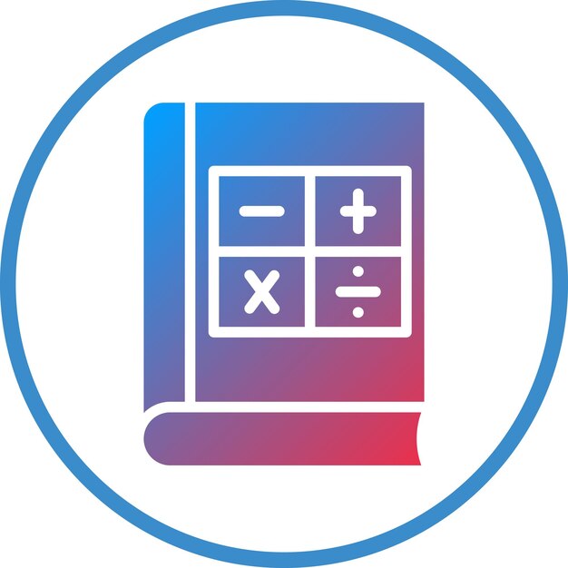 Algebra Book Icon Style