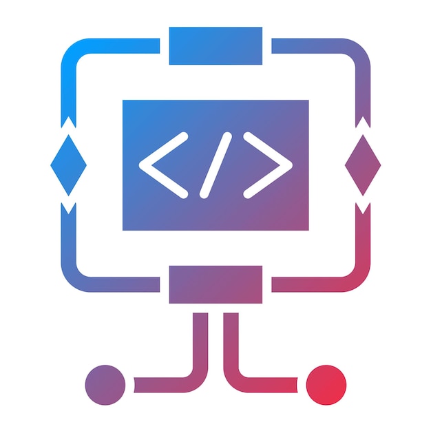 algorithm icon vector image can be used for big data