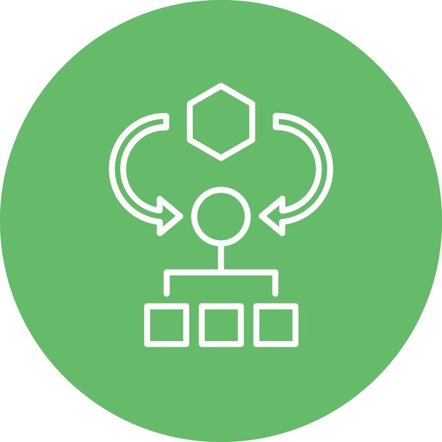 Algorithm icon vector image Can be used for Coding and Development