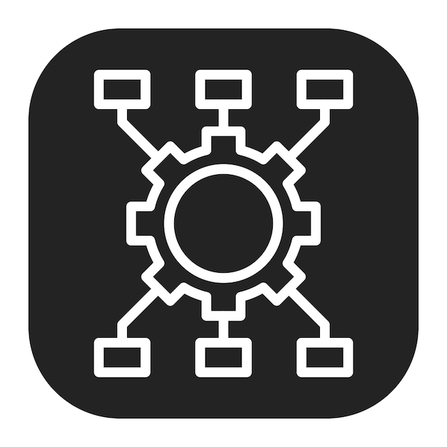 Algorithm icon vector image Can be used for Data Science