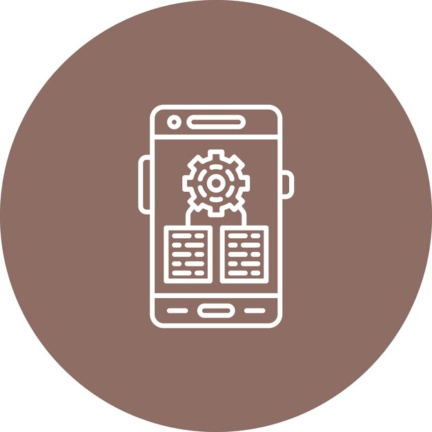 algorithm icon vector image can be used for mobile app development