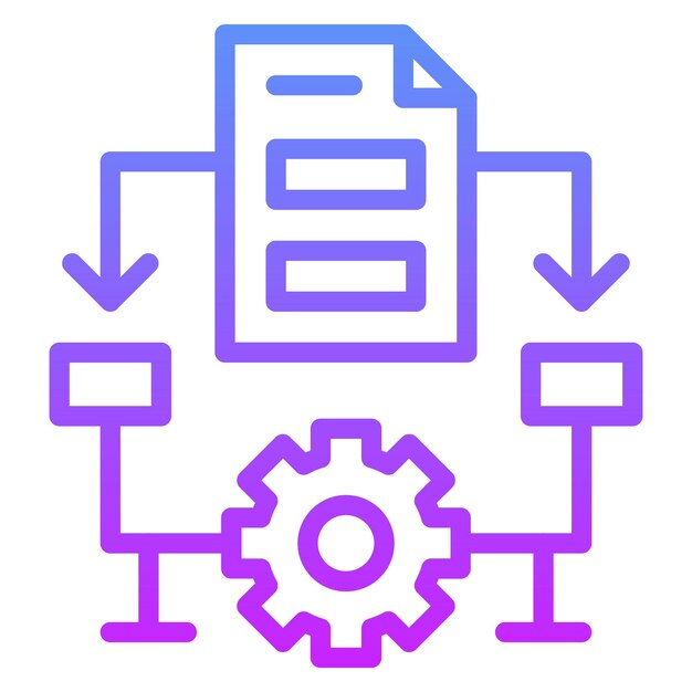 algorithm vector icon illustration of coding and development iconset