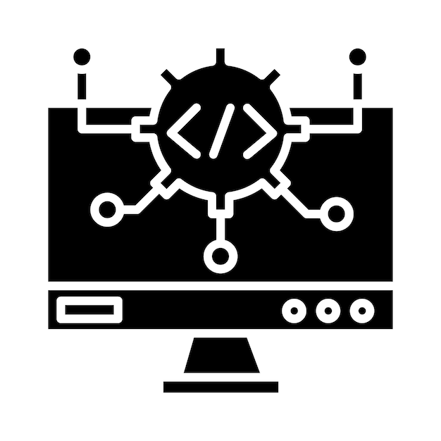 Algorithm Vector Illustration Style