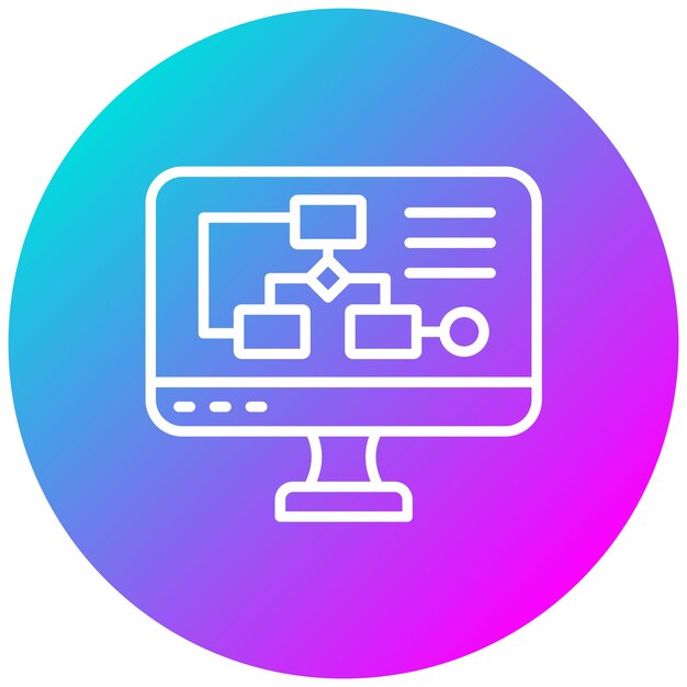 Algorithm Vector Illustration Style