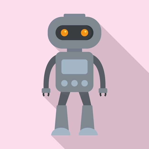 Alien robot icon Flat illustration of alien robot vector icon for web design