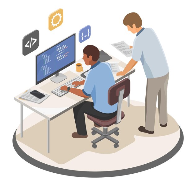 American African Black Ethnic Diversity concept Software Engineer Programer Tech Jobs Programing