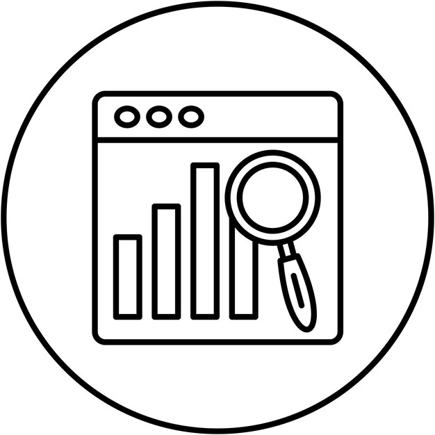 Analysis icon vector image Can be used for User Experience