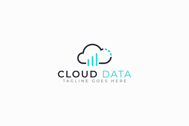 analytics cloud data finance technology computing network information logo app