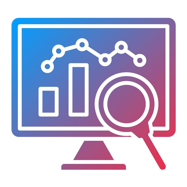 analytics icon vector image can be used for big data