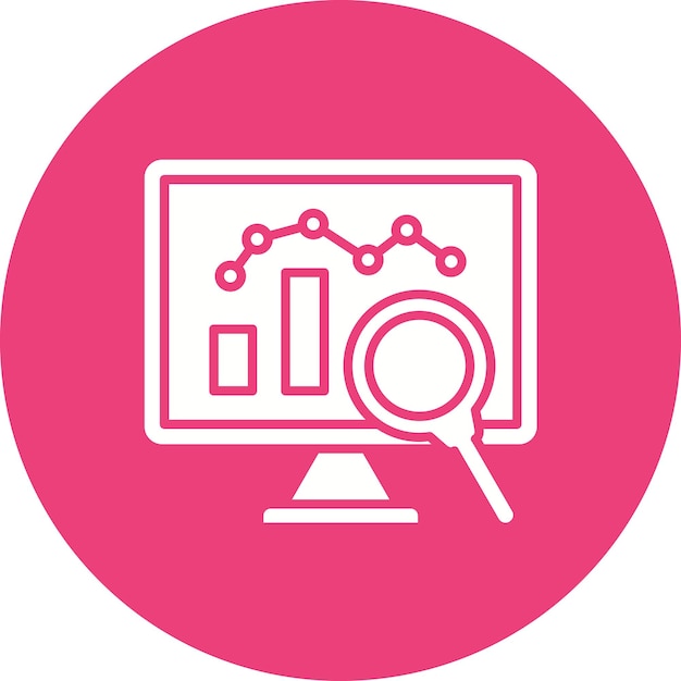 analytics icon vector image can be used for big data