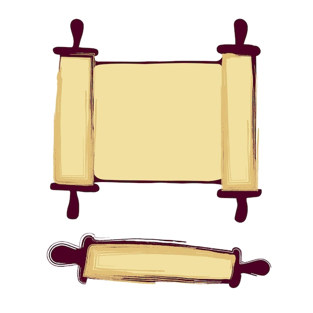 Ancient scroll illustration Old Vintage Paper isolated