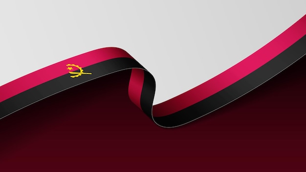 Angola ribbon flag background Element of impact for the use you want to make of it