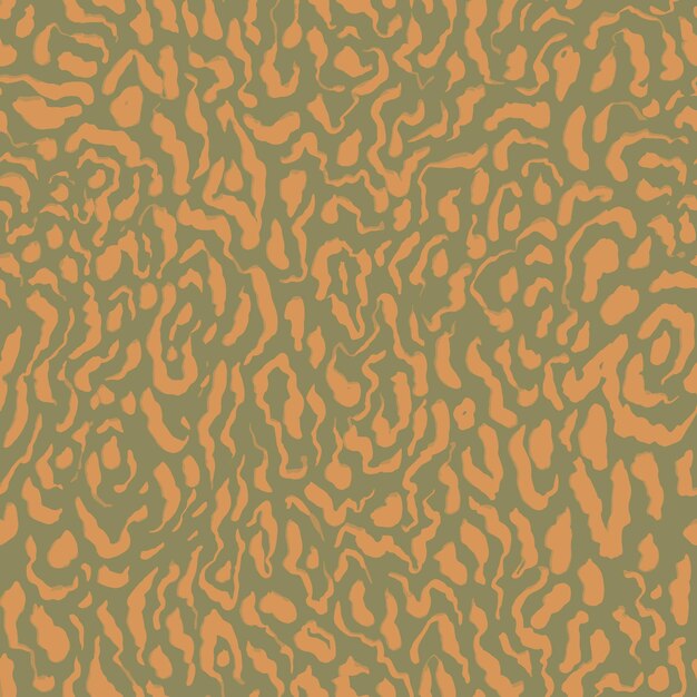 Animal leopard pattern Beige and olive color squiggle print