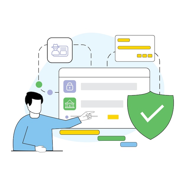 Anti Fraud and Steal Data Concept Vector