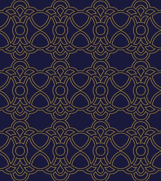Antique seamless pattern Curve Round Cross Crest   Chain 