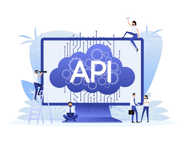 Api great design for any purposes Flat people icon Flat health vector illustration Vector web banner