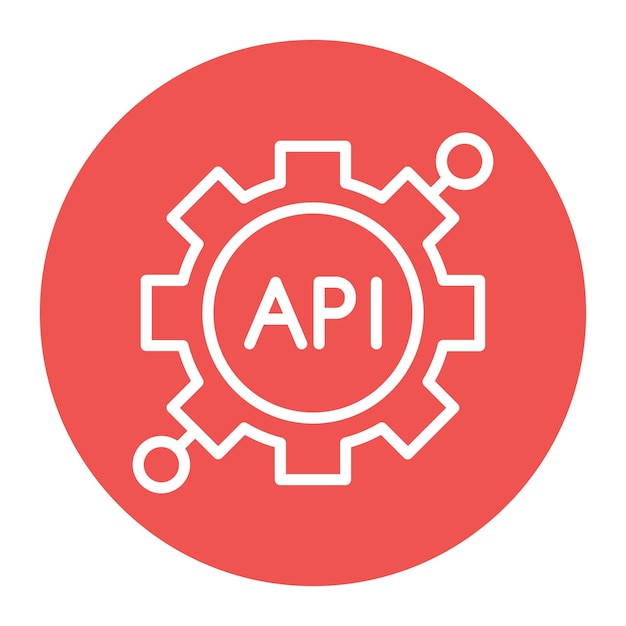 api icon vector image can be used for new media